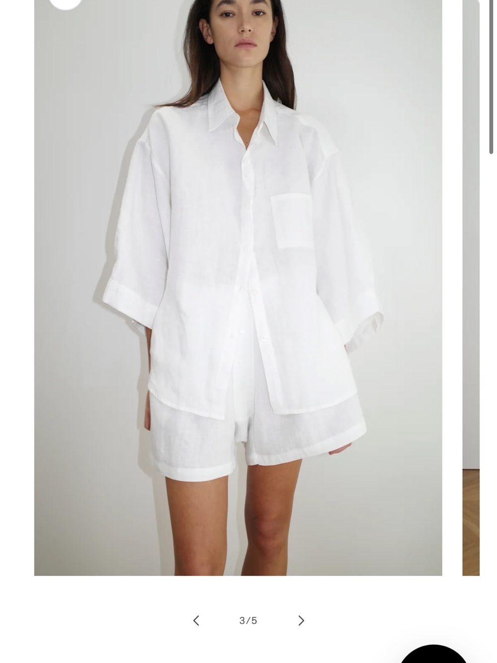 Crisp White Relaxed Button-Down Shirt
